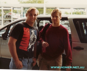 Bryan Adams and Homer, a while back, check out that hair !!!!
