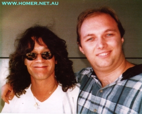 Eddie Van Halen and Homer. Thanks Ed