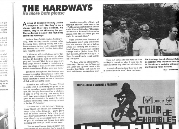 Hardways in Time Off Magazine